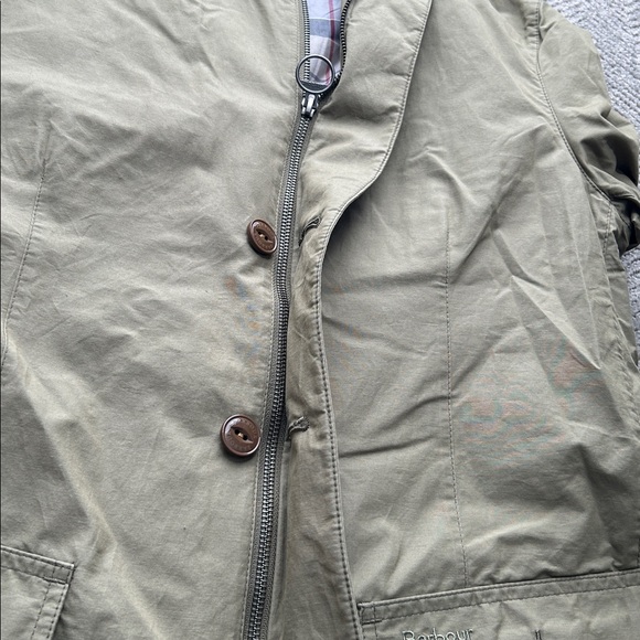 BARBOUR SANDER MEN’S DRESS TARTAN KHAKI GREEN JACKET LARGE - Picture 11 of 15